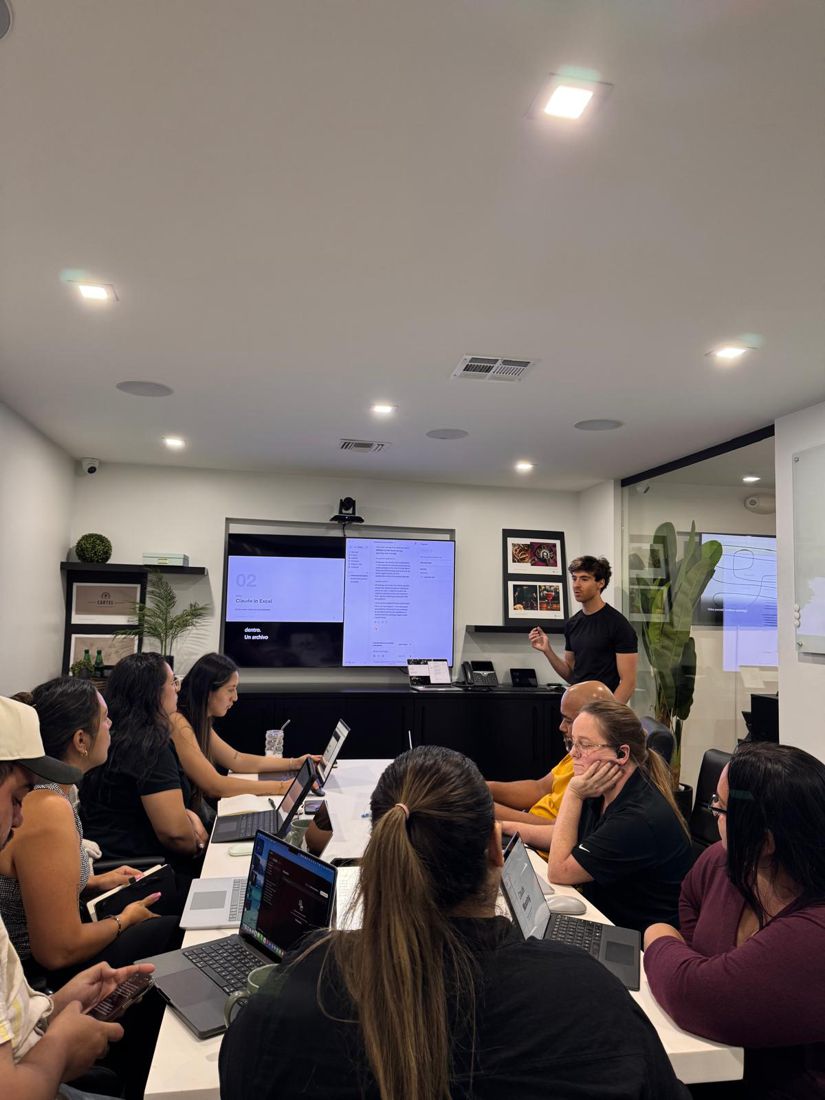 A client team working through their new AI systems